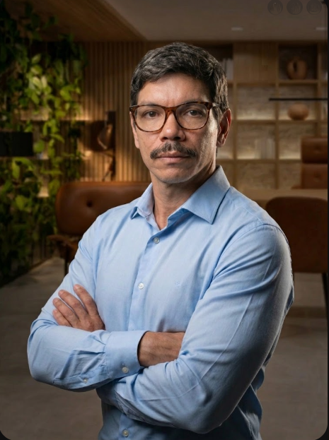Retrato profissional do psicólogo Maurício Araújo